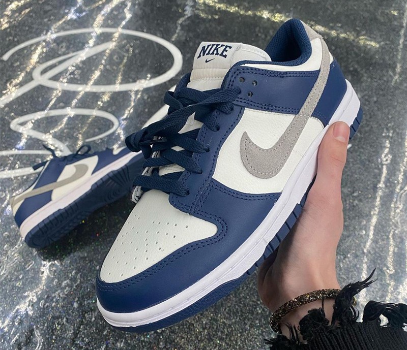 Nike,Dunk Low,Midnight Navy  浓郁 OG 气质！全新「海军蓝」Dunk Low 实物首次曝光！