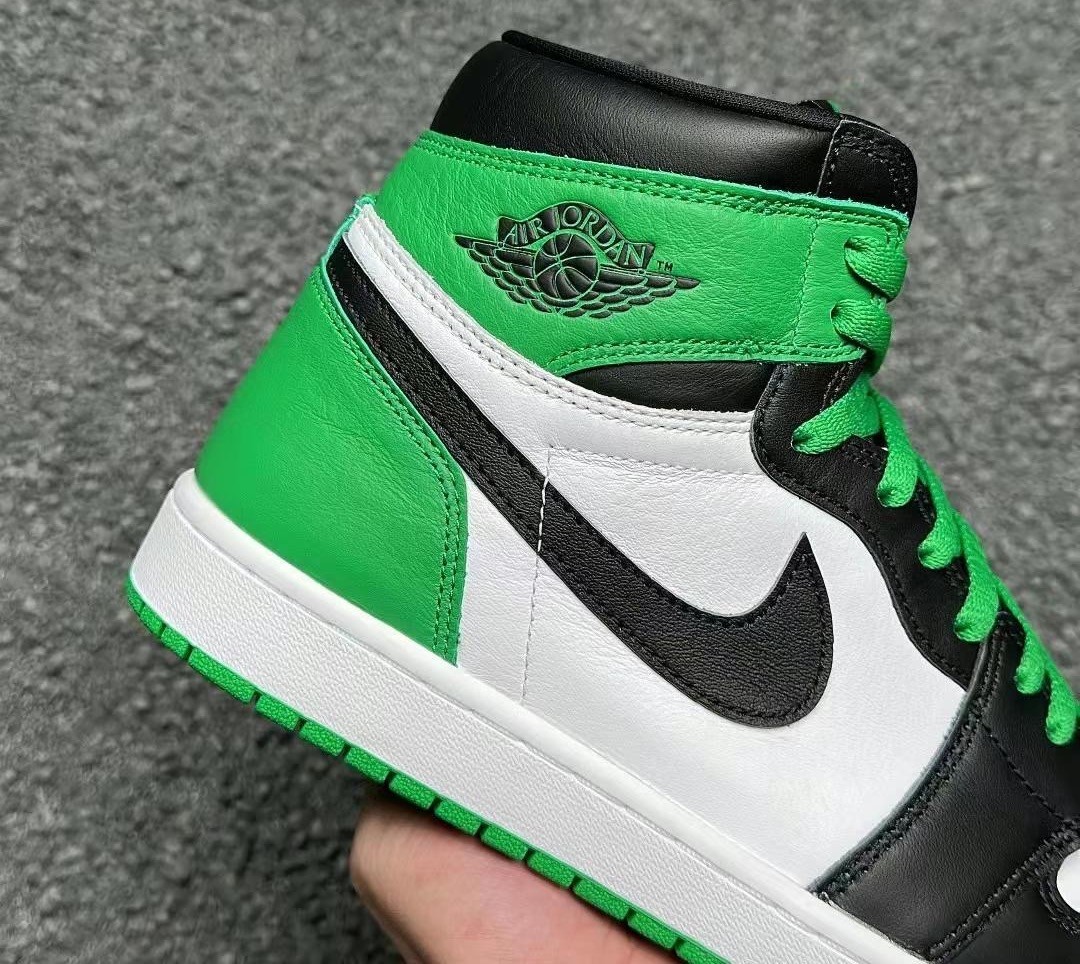 air jordan 1 high og,lucky gre  「黑绿脚趾」aj1 实物图曝光!