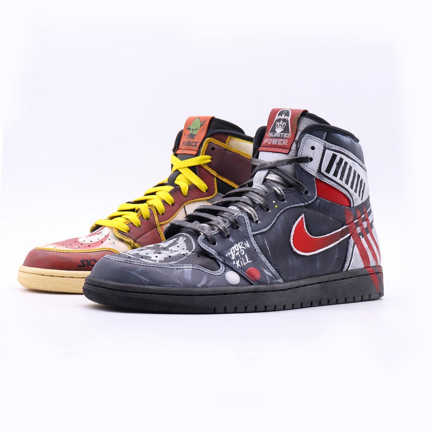 AJ1,Air Jordan 1  光明黑暗二合一，这是你没见过的「星球大战」AJ1！