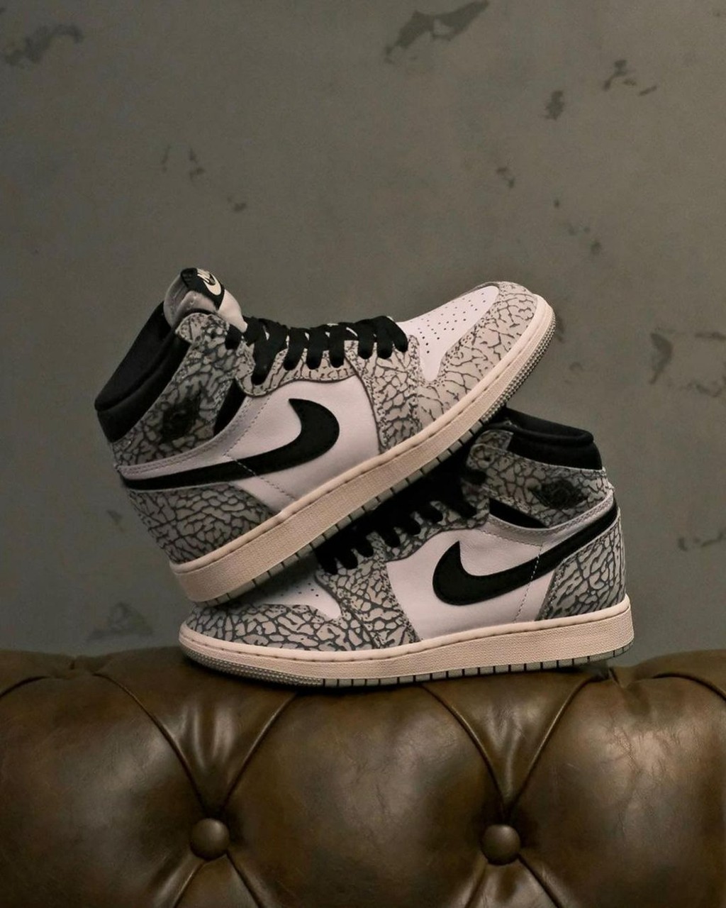 Air Jordan 1 Low,Elephant Prin  又一双「爆裂纹」AJ 曝光！发售日期也有了！