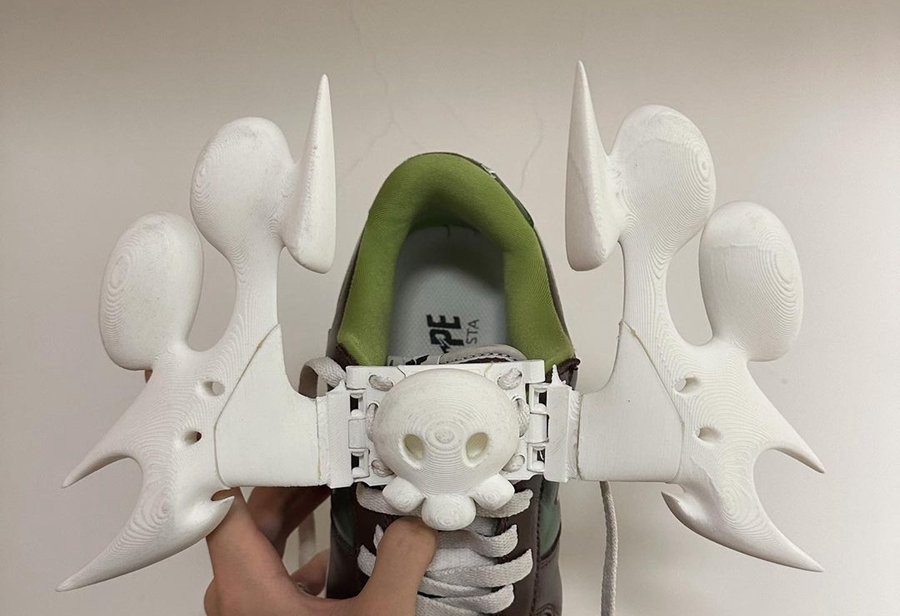 3D 打印,球鞋定制  长这样的「骨头翅膀鞋」头一次见！上脚需要勇气！