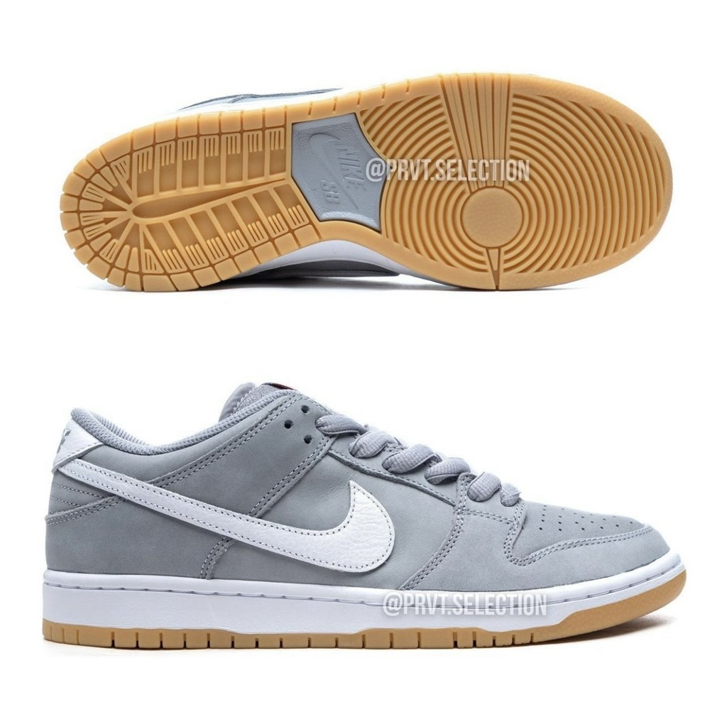 Nike,SB Dunk Low,Grey Gum,DV54  「灰生胶」Dunk 实物释出！发售信息也有了！