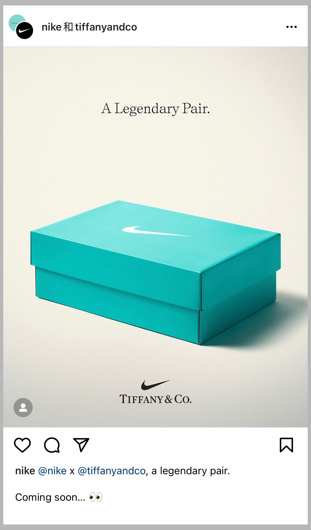 Tiffany & Co.,蒂芙尼,Nike,Air For  蒂芙尼 x Nike 正式官宣！国内发售有消息了！