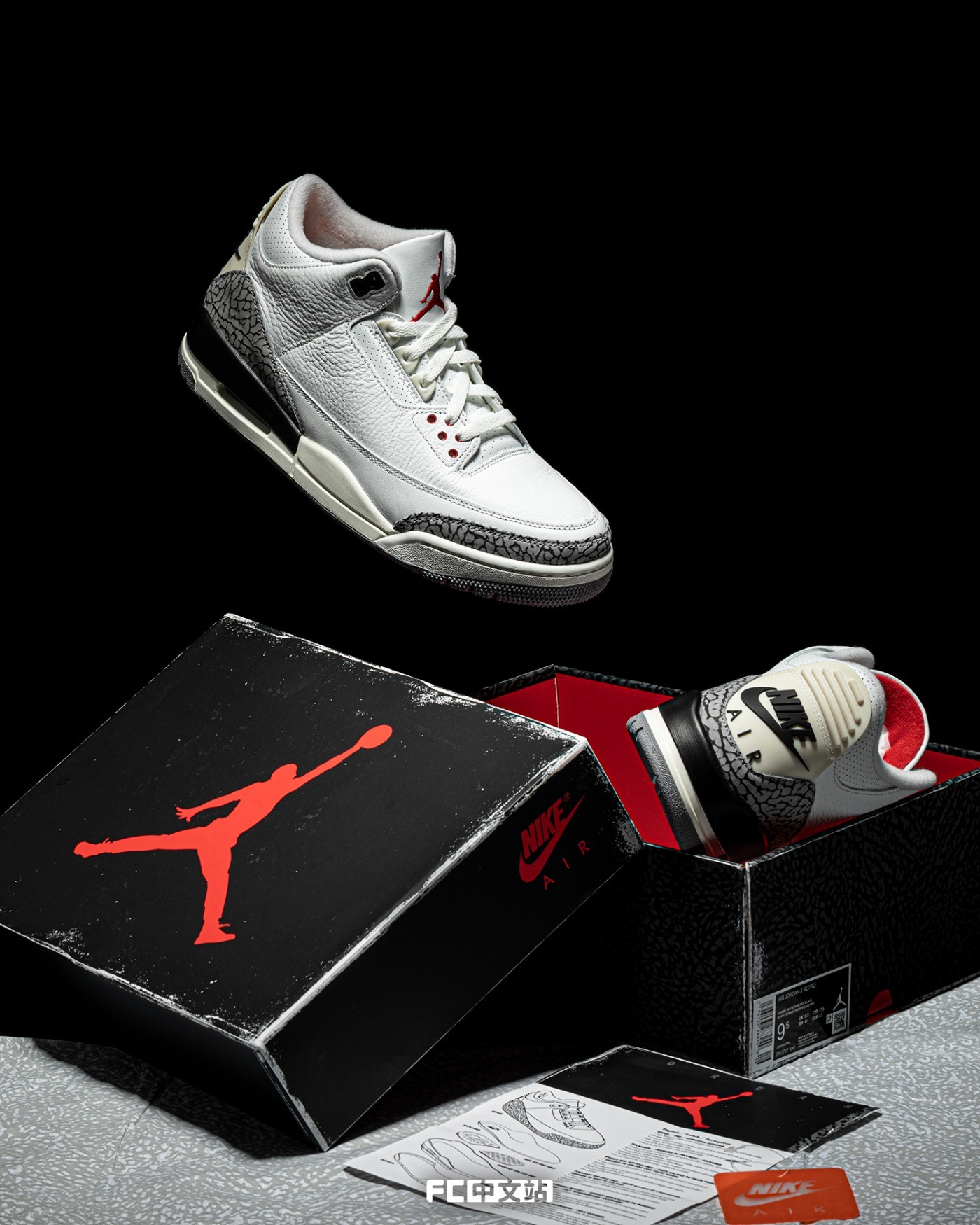 Air Jordan 3,White Cement Reim  人均我无？「白水泥」AJ3 今早发售！你中签了吗？