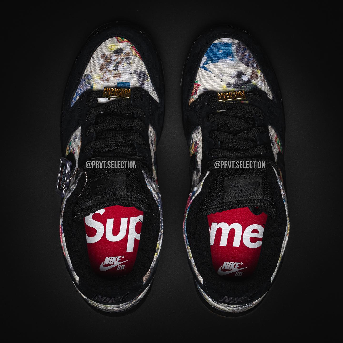 突发 supreme x nike sb 实物曝光 鞋面图案大有来头