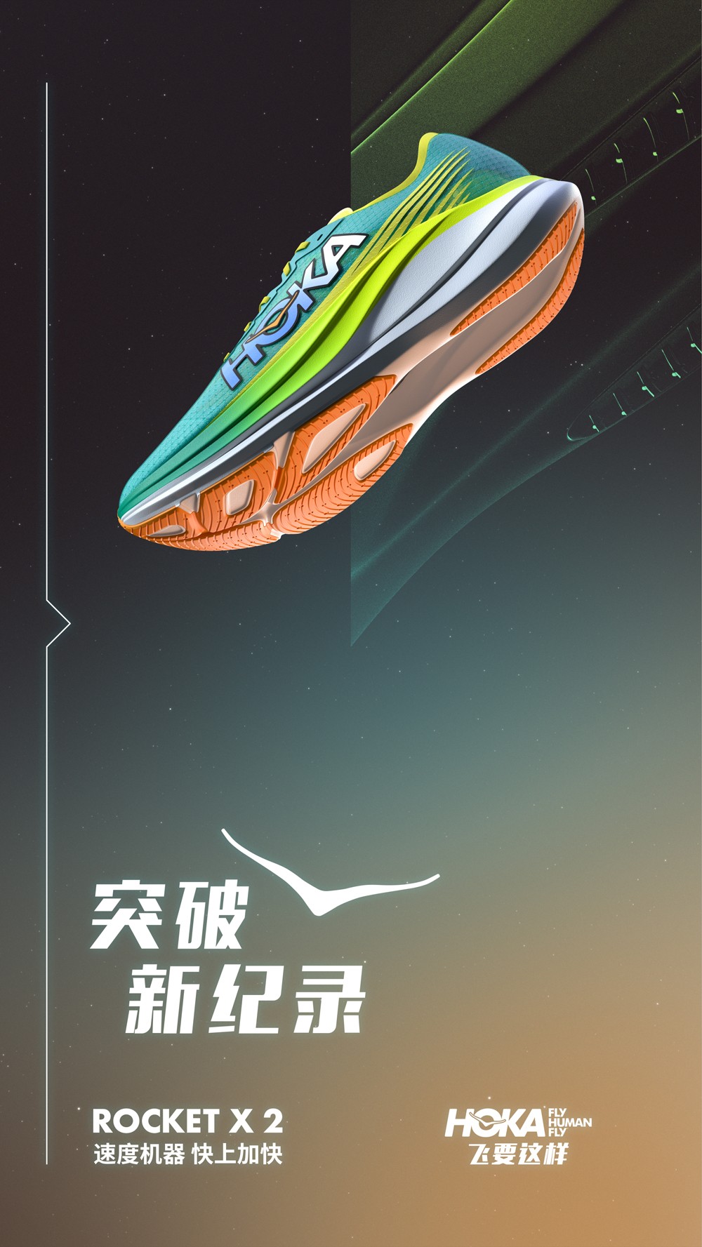 HOKA ONE ONE,Rocket X2,Tecton  HOKA「新超跑」有点帅！这两双你怎么选？！