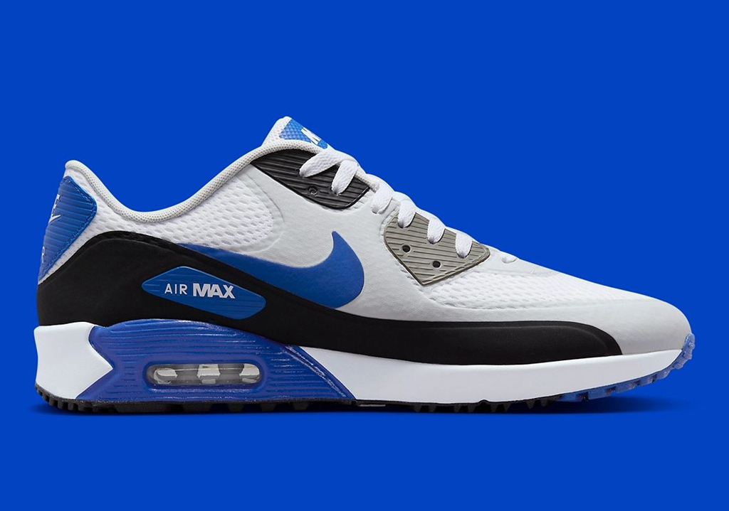 Nike,Air Max 90 Golf,DX5999-14  经典白蓝装扮！但这双 Air Max 90 有点不一样！