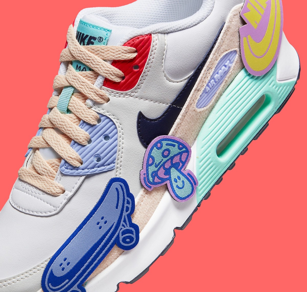 Nike,Air Max 90,DZ2888-100  童趣十足！全新「魔术贴」Air Max 90 官图曝光！