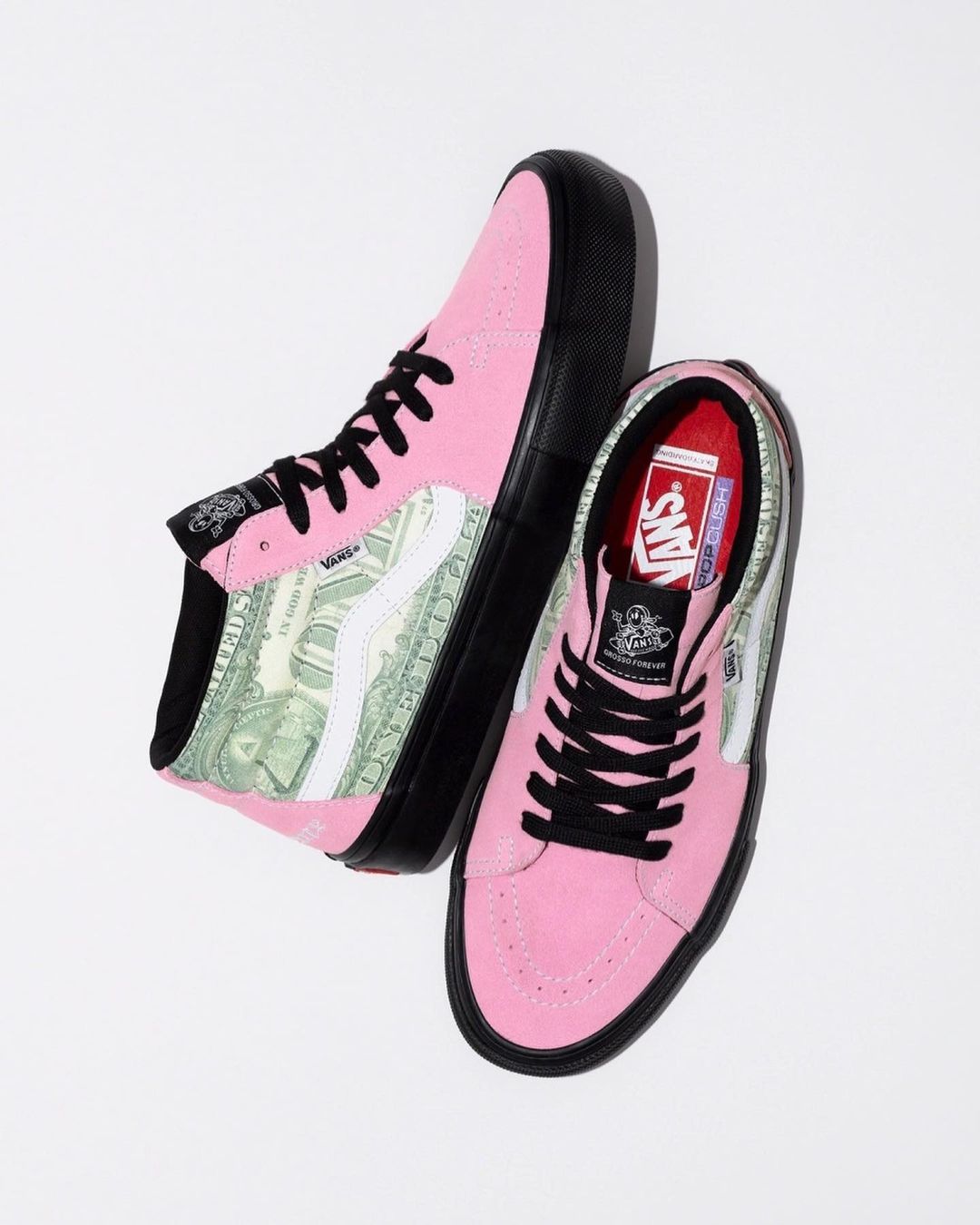 supreme,vans,era,skate grosso  「满印美元」造型!
