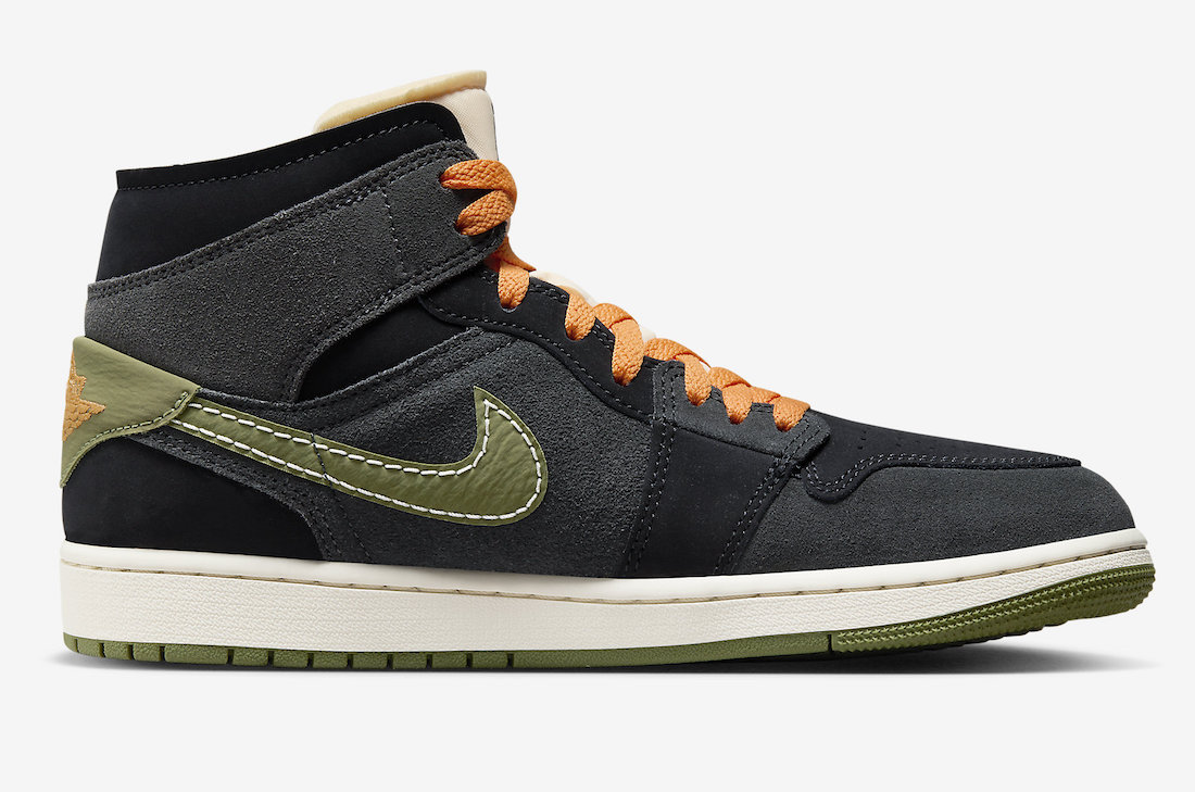 Air Jordan 1 Mid SE Craft，FD68  解构风+军事风！全新 Air Jordan 1 Mid 官图曝光！