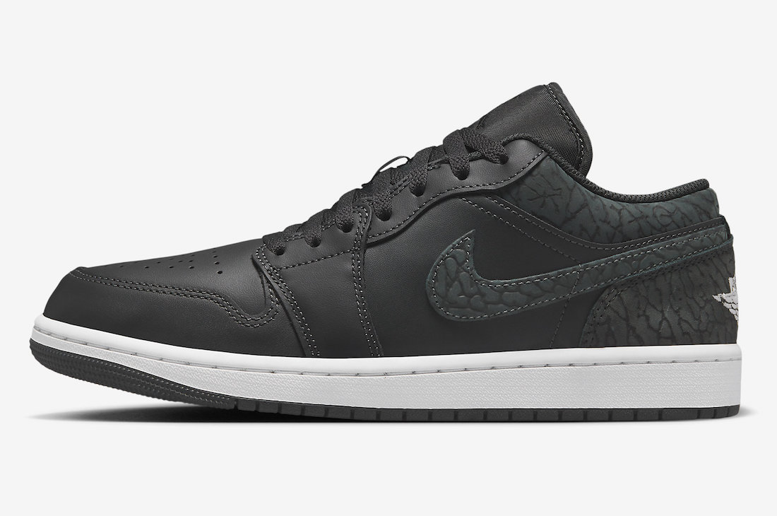 Air Jordan 1 Low，FB9907-001，Bl  「爆裂纹」黑武士太帅了！全新 Air Jordan 1 官图曝光！