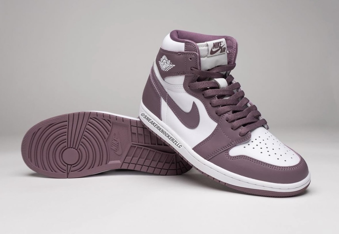 AJ1,Air Jordan 1 High OG,Mauve  简约不失高级！全新「酒红」AJ1 即将登场！