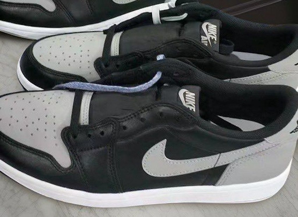 air jordan 1 low og,shadow  影子灰 aj1 最新实物!离登场不远了!