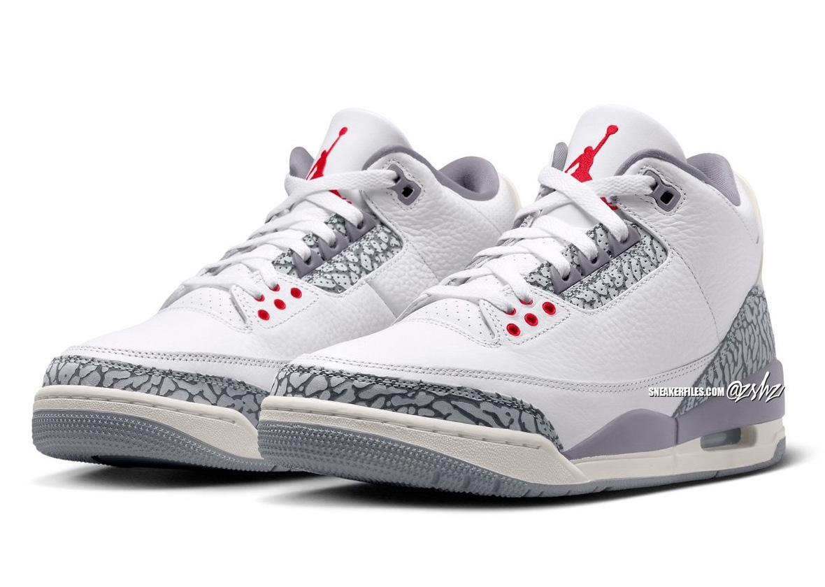 Air Jordan 3,AJ3,Cement Grey,C  撞脸「白水泥」！AJ3 新配色首次曝光！