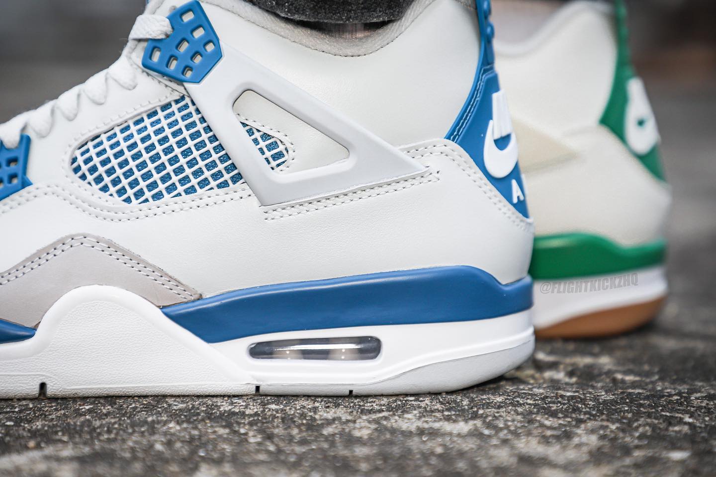 白蓝aj4上脚图曝光你打几分