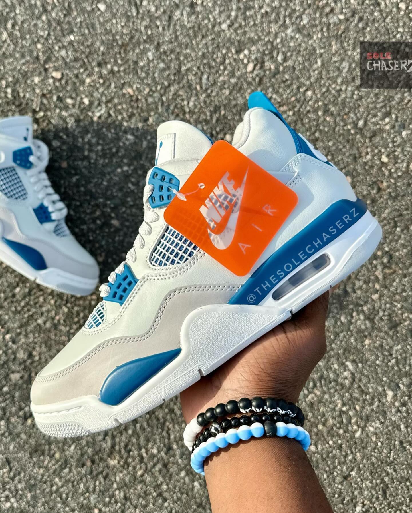 AJ4,Air Jordan 4,Military Blue  「白蓝」AJ4 日期确定！真等不及了！