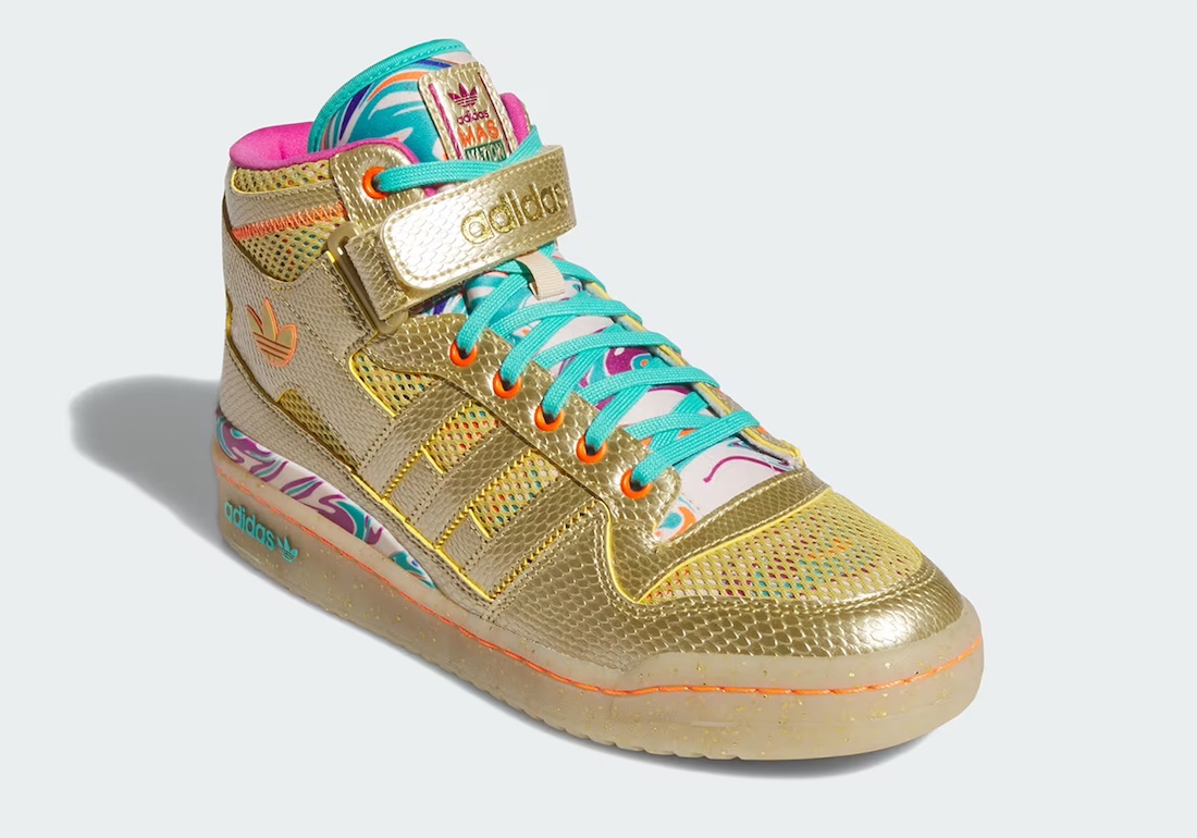 adidas Forum Mid,Carnival,ID86  金色蛇纹设计！全新 adidas Forum 曝光！