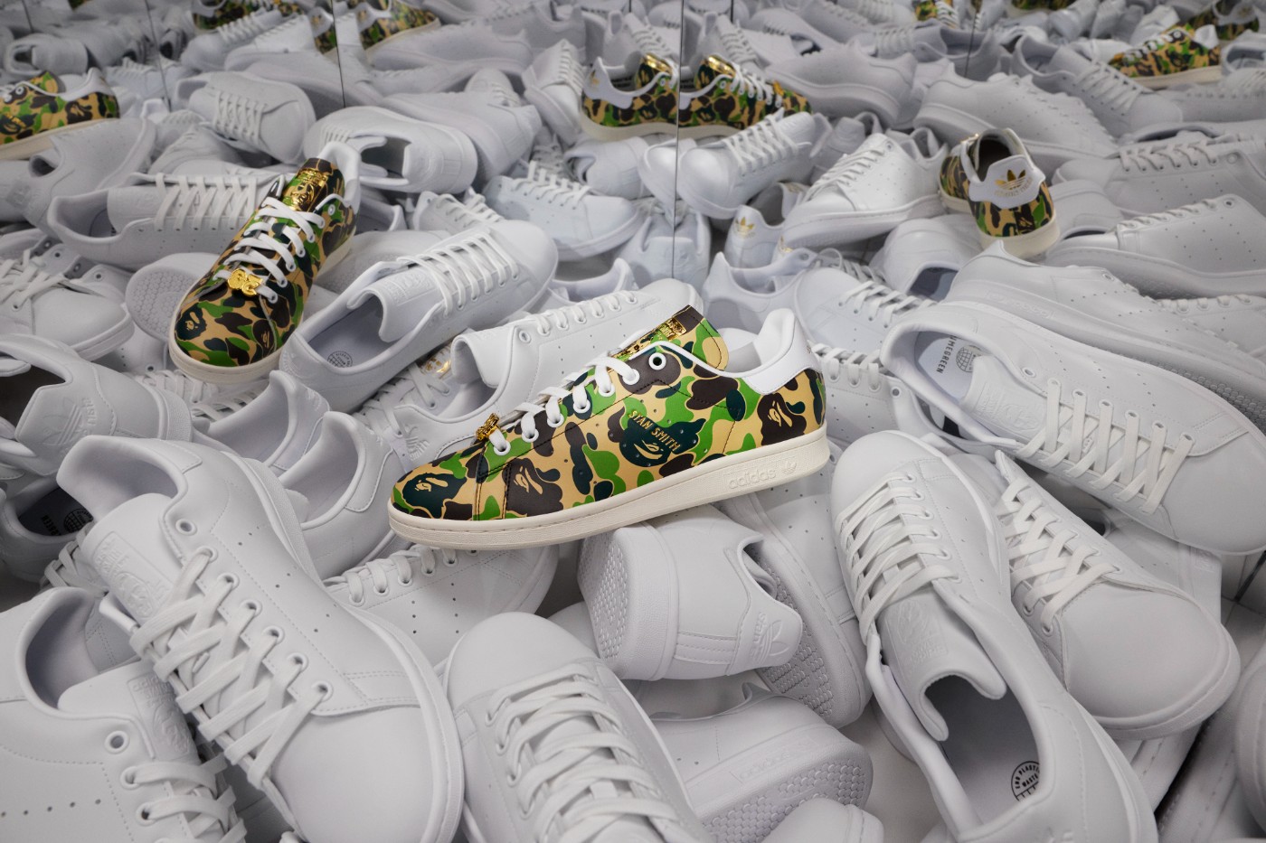 adidas Originals,BAPE,Stan Smi   定档大年初一！「BAPE x 三叶草」新鞋发布！
