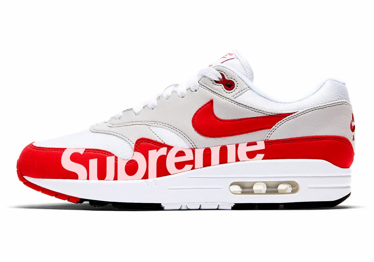 Supreme,Nike,Air Max 1  Sup x Nike 新联名曝光！这次鞋型够经典！