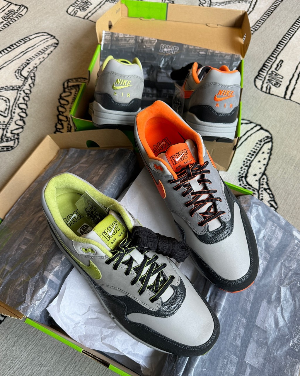 HUF,Nike,Air Max 1  时隔 20 年！HUF x Nike 复刻实物曝光！