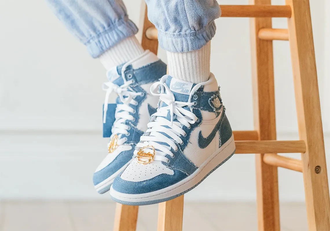 AJ1,High,Denim,FQ2947-100,丹宁  上一双市价破 2k！「丹宁」AJ1 最新美图泄露！