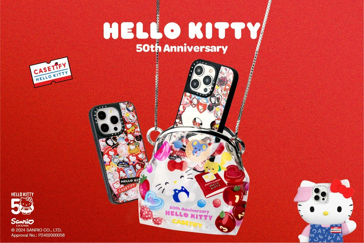 Hello Kitty,CASETiFY  下手要快！Hello Kitty 新联名太可爱了！