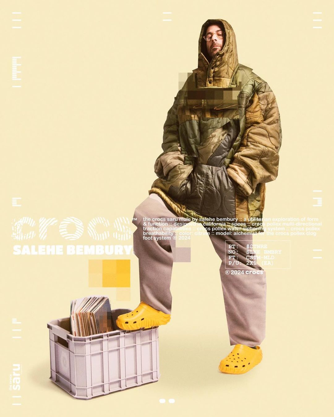 Salehe Bembury,Crocs,Saru Mule  指纹鞋大帝新联名要来了！是这个鞋型！