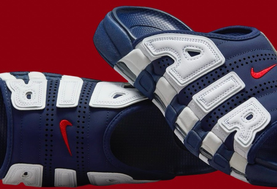 FQ8700-200,Air More Uptempo Sl  日期确定！奥运配色大 AIR 拖鞋新消息来了！