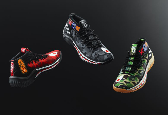 DAME 9,adidas,BAPE®   利拉德亲穿上脚！BAPE x Dame 9 国区开始登记！