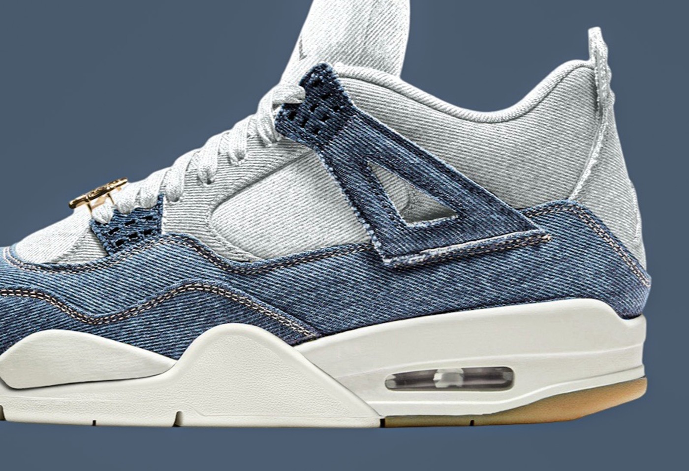 IB6716-100,AJ4,Air Jordan 4  比 Levis 联名还帅？新的「牛仔 AJ4」要来了！