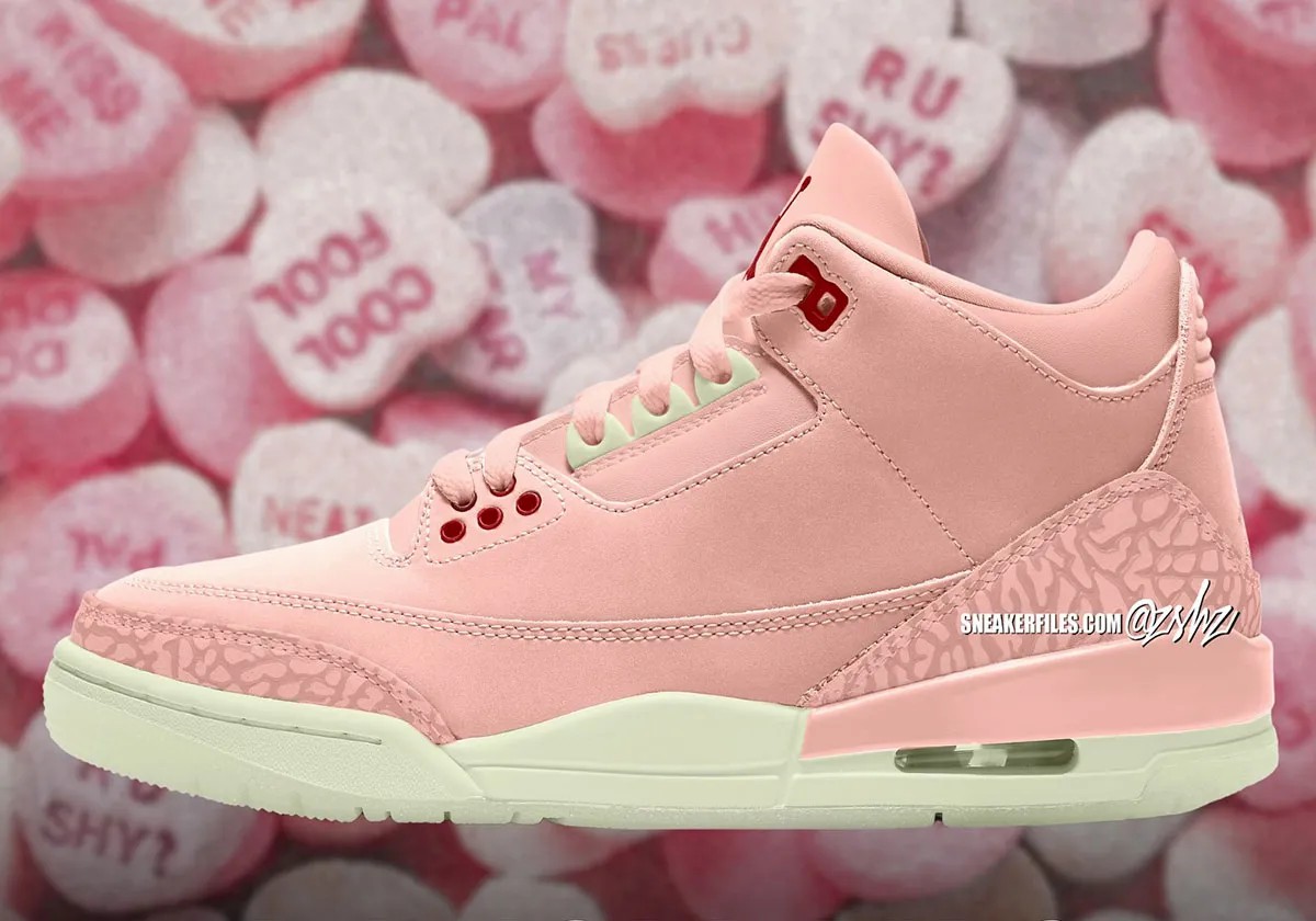 AJ,Air Jordan 3,Valentines Day  明年「情人节 AJ3」有两个版本？颜值都不低！