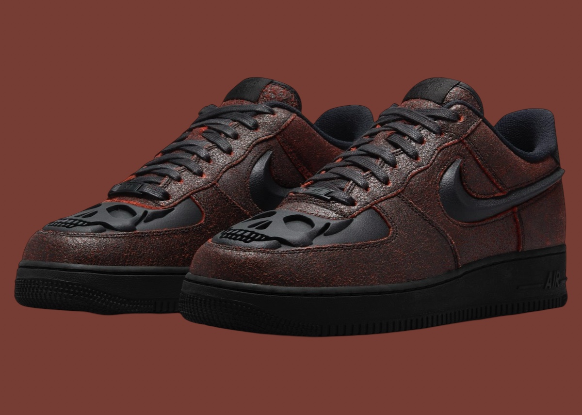 Nike,Dunk,AF1,Halloween,HV6103  超帅骷髅浮雕设计！这两双 Nike 先用上了！