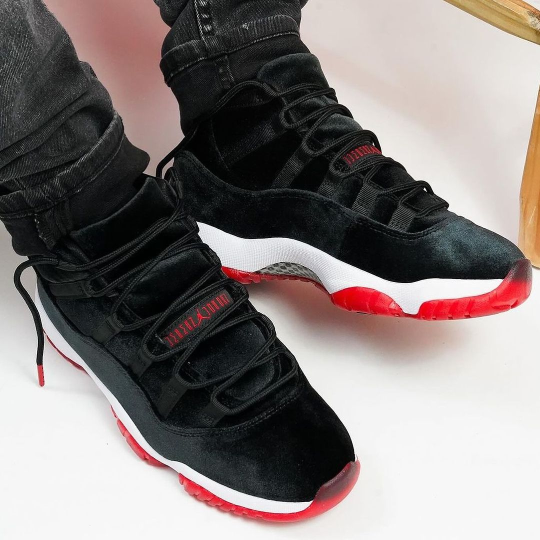 AJ,Air Jordan 11,Velvet,DB5457  奢华版 AJ11 日期定了！上脚效果确实帅！ 