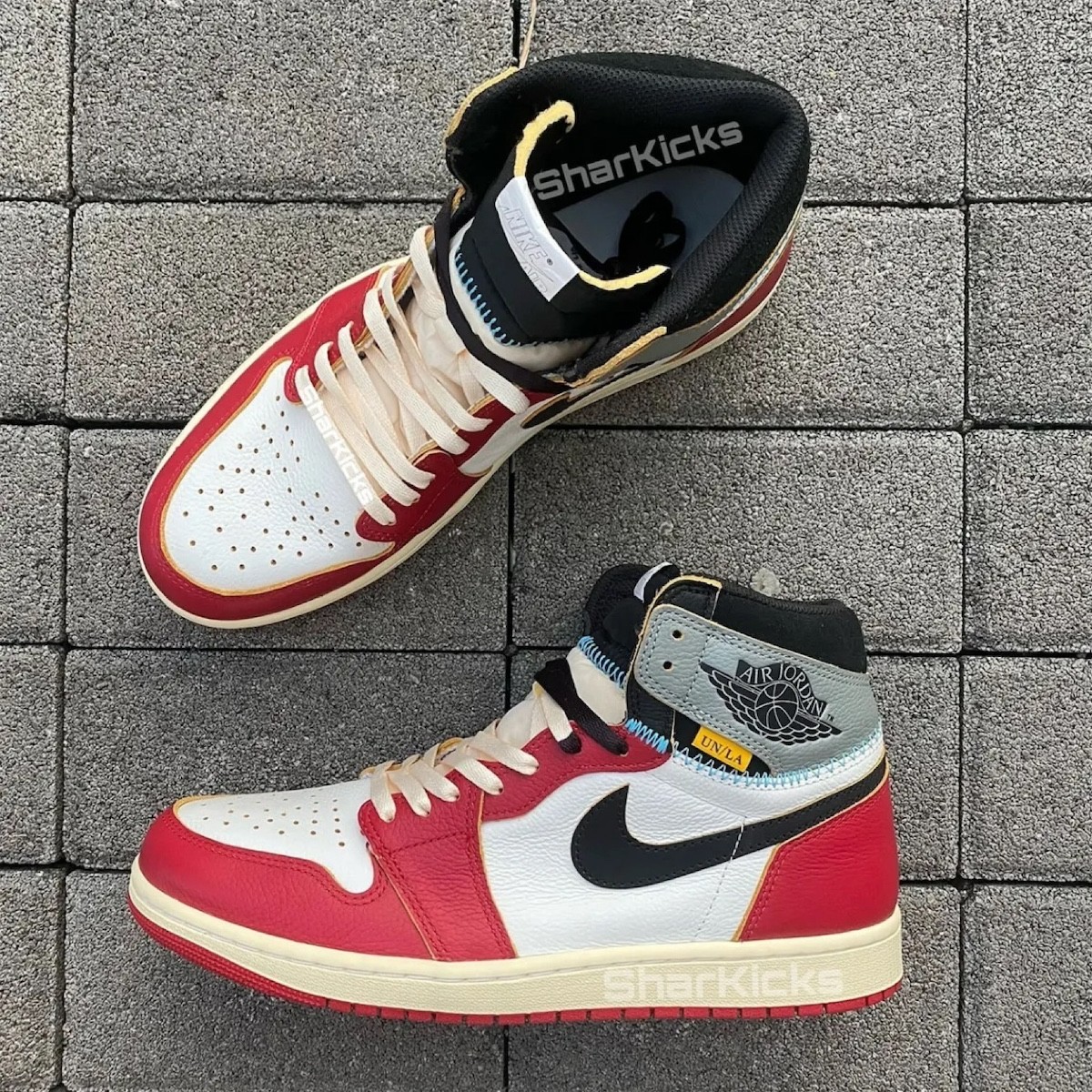 Union LA,AJ,Air Jordan 1,HV856  实物首次曝光！全新「Union x AJ」颜值满意吗？