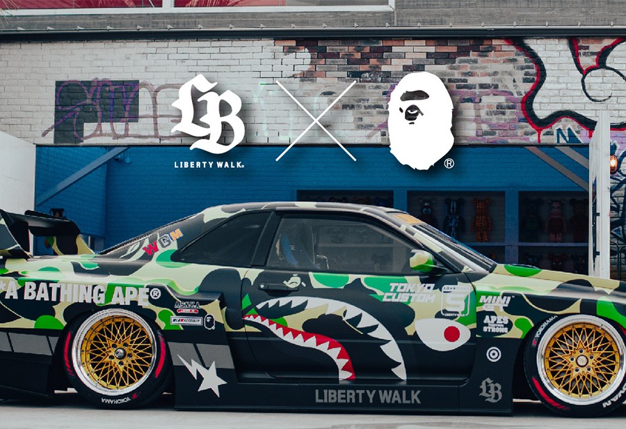 BAPE®,LIBERTY WALK,LBWK  车迷狂喜！BAPE® 跟这家「知名改装品牌」联名了！