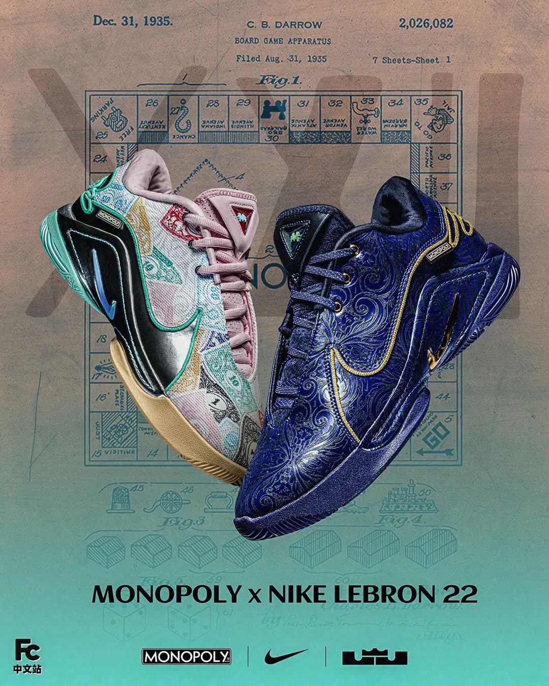 Nike,LeBron 22,Monopoly,FZ1099  LBJ10 精神续作？开箱 LBJ22 后，我发现了它的秘密……