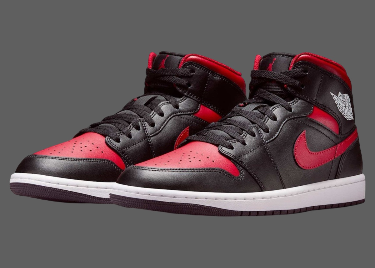 AJ1,Air Jordan 1 Mid,Bred,DQ84  又有黑红 AJ1 要来了！是这个鞋型！