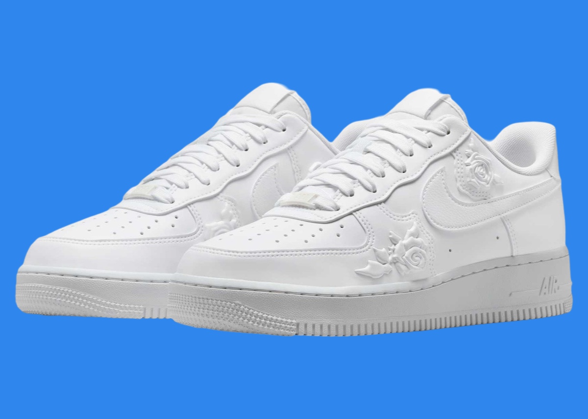 Nike,AF1,Air Force 1 Low,White  全新玫瑰 AF1 曝光！浮雕质感绝了！