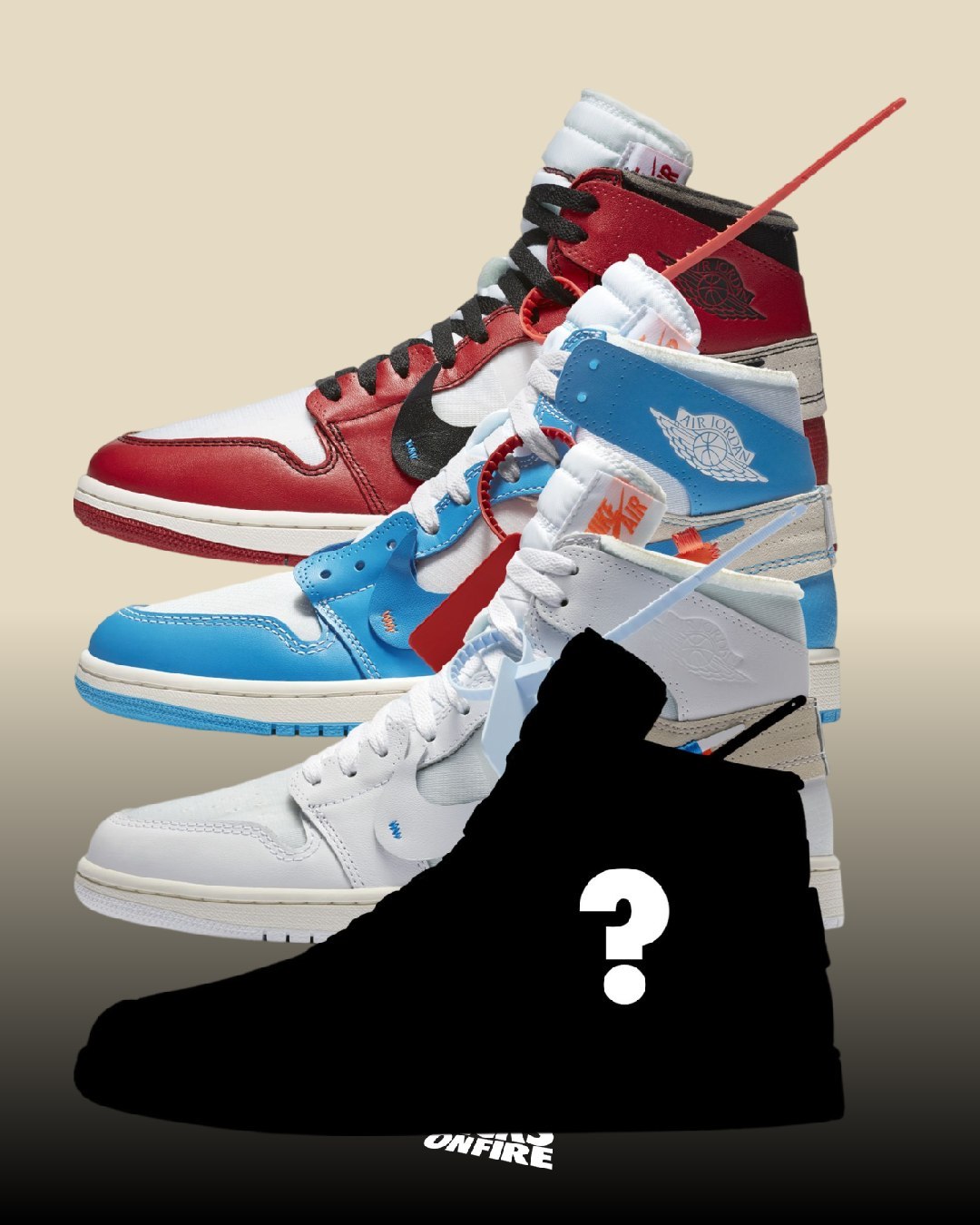 OW,OFF-WHITE,Air Jordan 1,AA38  日期定了！今年 OFF-WHITE x AJ1 可能长这样！