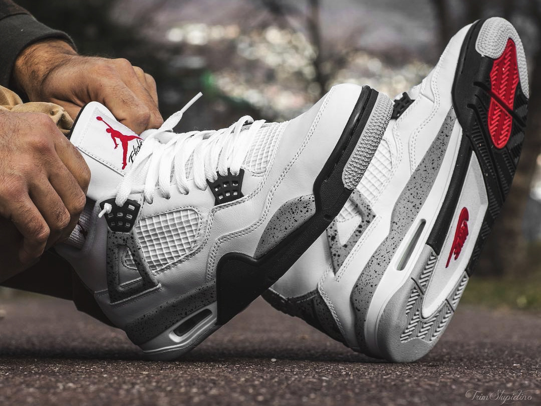 Air Jordan 4,AJ4,White Cement,  忠于元年！白水泥 AJ4 最新实物曝光！