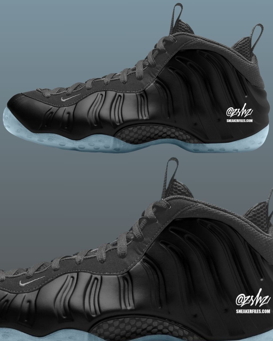 Nike Air Foamposite One “Dark  又一款「纯色喷」曝光！颜值你给打几分？