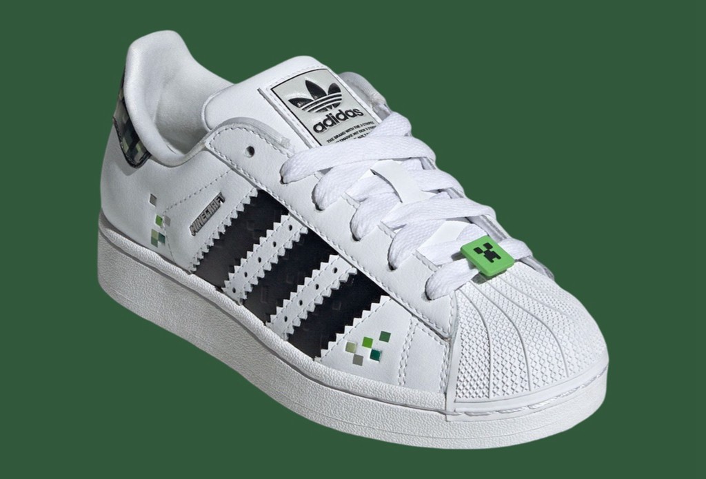 Superstar,adidas,Minecraft,Cre  跨界联动！《我的世界》x 三叶草新鞋来袭！