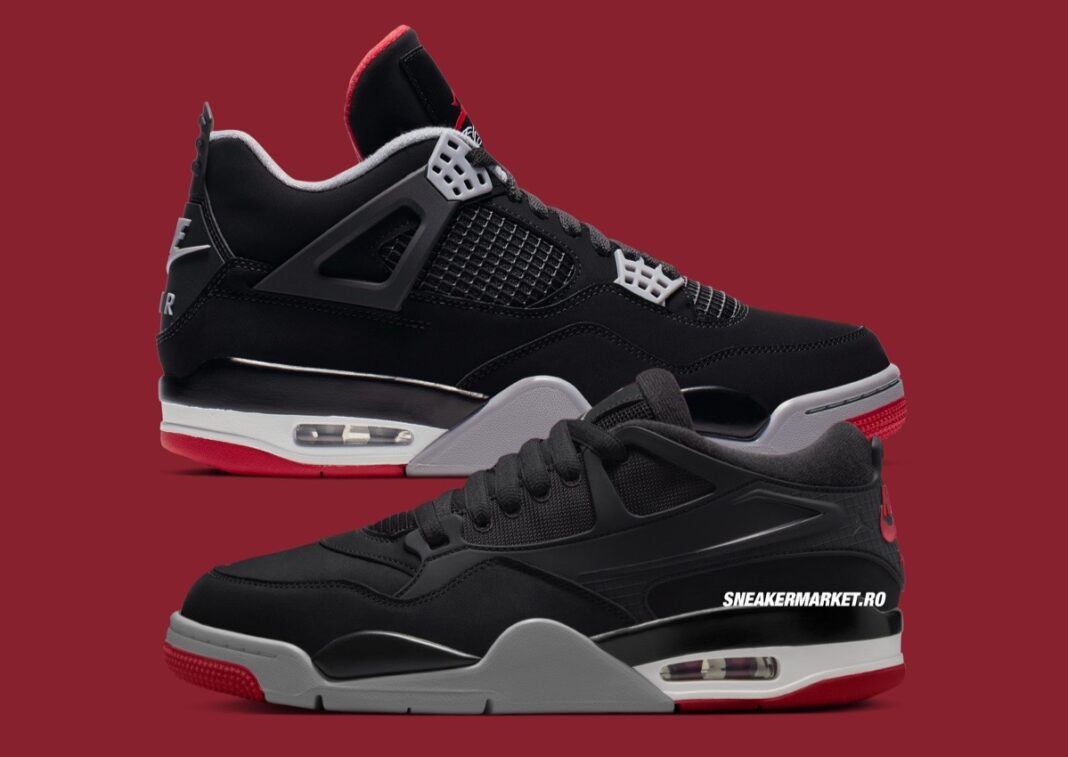 AJ,Air Jordan 4 RM,Bred,FQ7939  人气黑红配色！这双 AJ4 新鞋型你给几分？