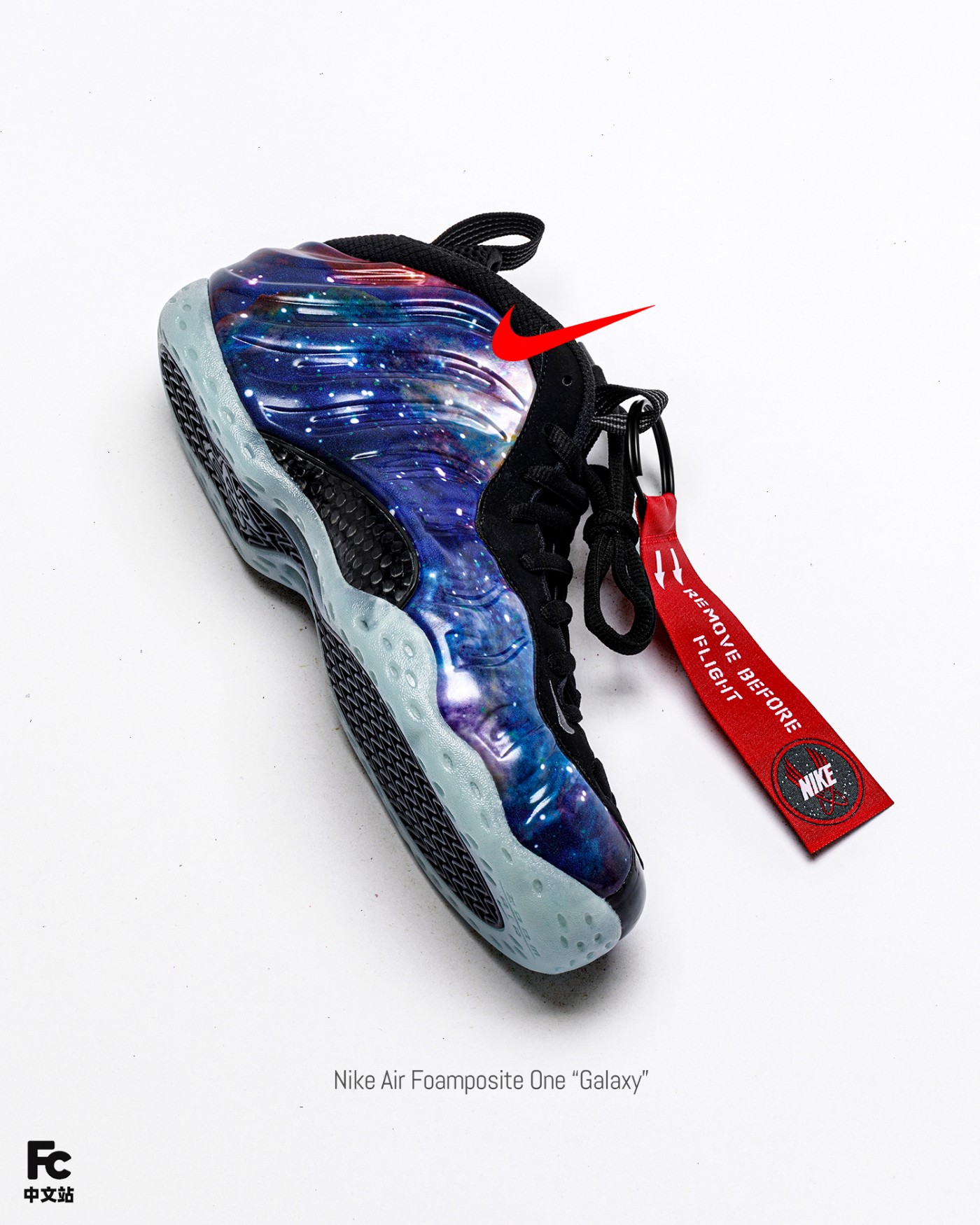 Nike,银河喷,Air Foamposite One,Ga  「银河喷」抢先开箱上脚！国区首发还是「特殊版本」！