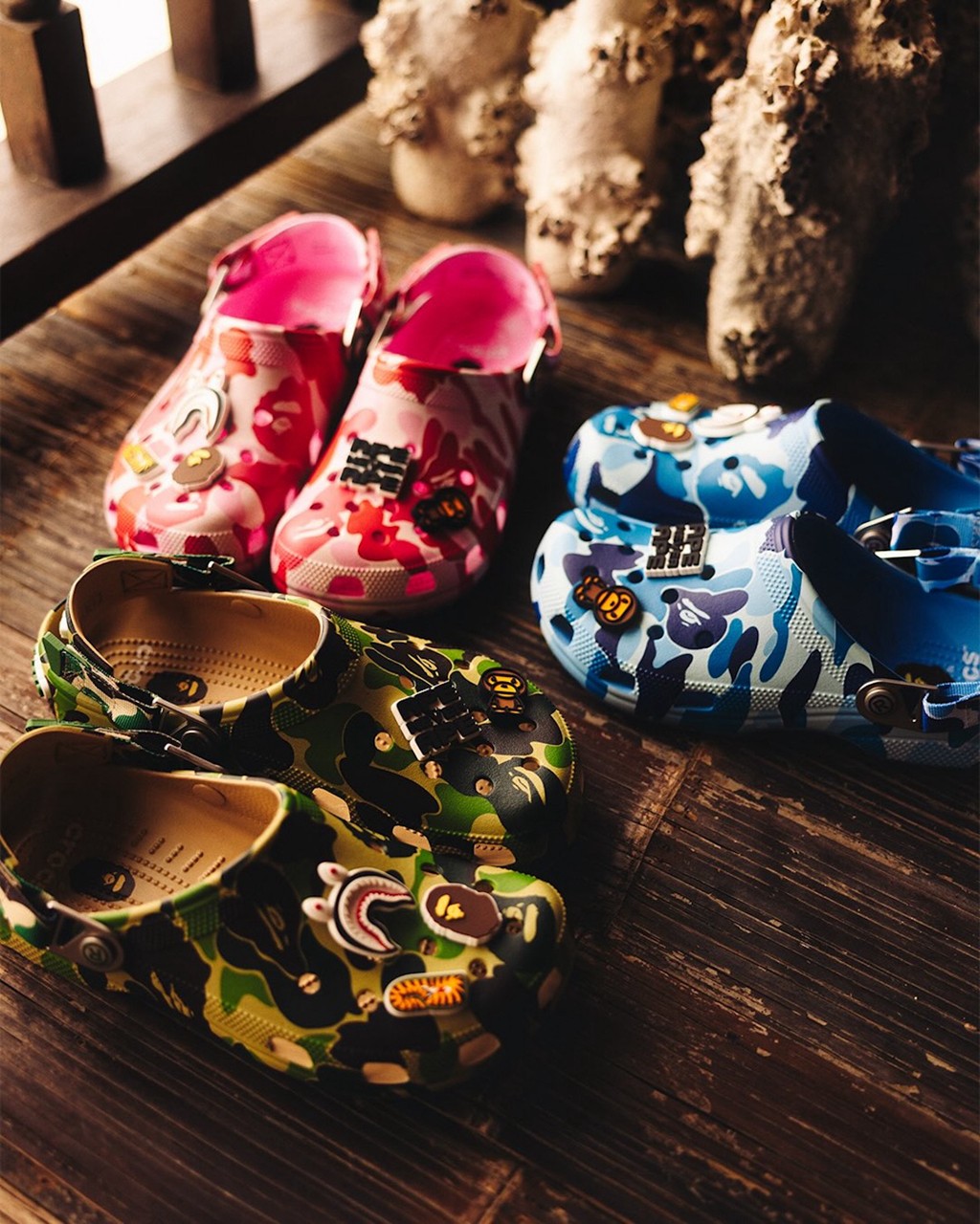 BAPE,Crocs  提前备战夏天！BAPE x Crocs 新品来袭！