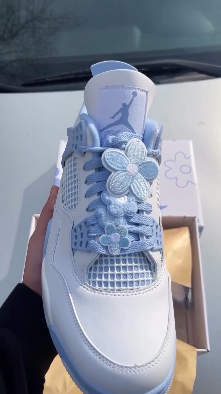 AJ,Air Jordan 4,Forget Me Not,  母亲节 AJ4 最新实物！「全新鞋盒」真不错！