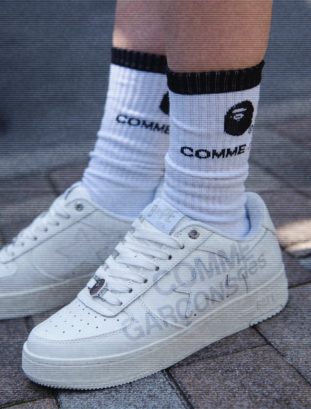 BAPE︎,CDG,COMME des GARÇONS  「BAPE x CDG」出联名鞋了！还有配套服饰！