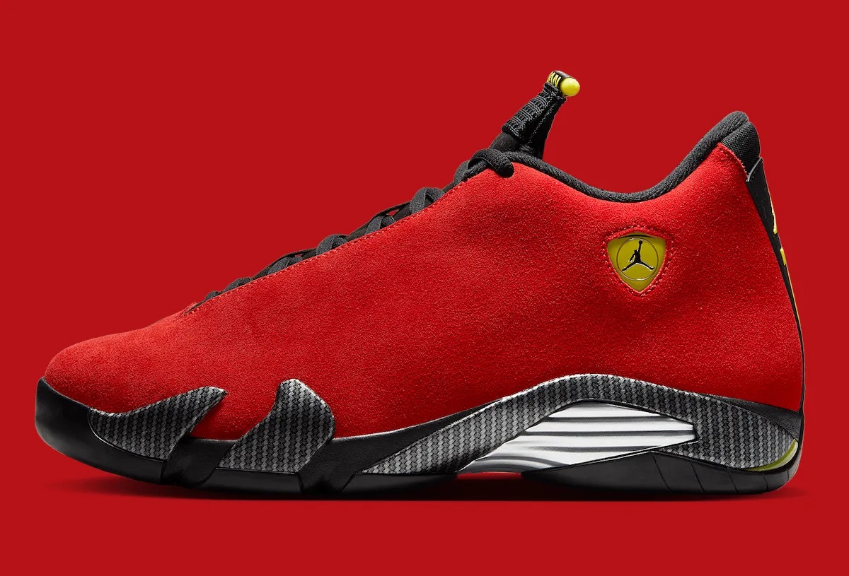 IF5015-600,AJ14,Air Jordan 14  熟悉的味道！2025 款「法拉利 AJ14」官图来了！