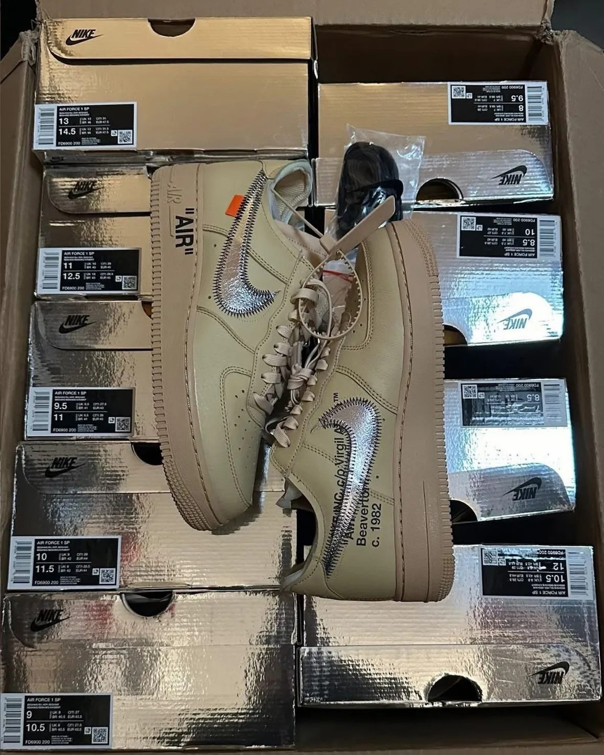 OFF-WHITE,Nike,Air Force 1 Low  年底狠鞋 +1！OW x AF1 新配色要来了！