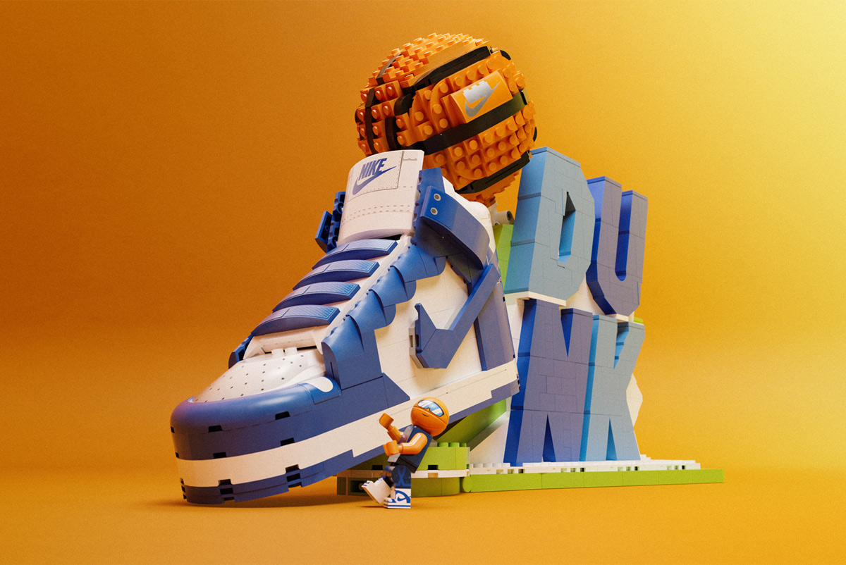 LEGO,Nike,Air Max Dn,Dunk Low,  这不是小时候的「梦中神鞋」吗？真被耐克做出来了…